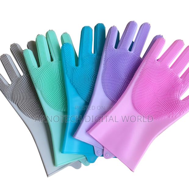 Reusable Silcon Wash Gloves - thumbnail 6