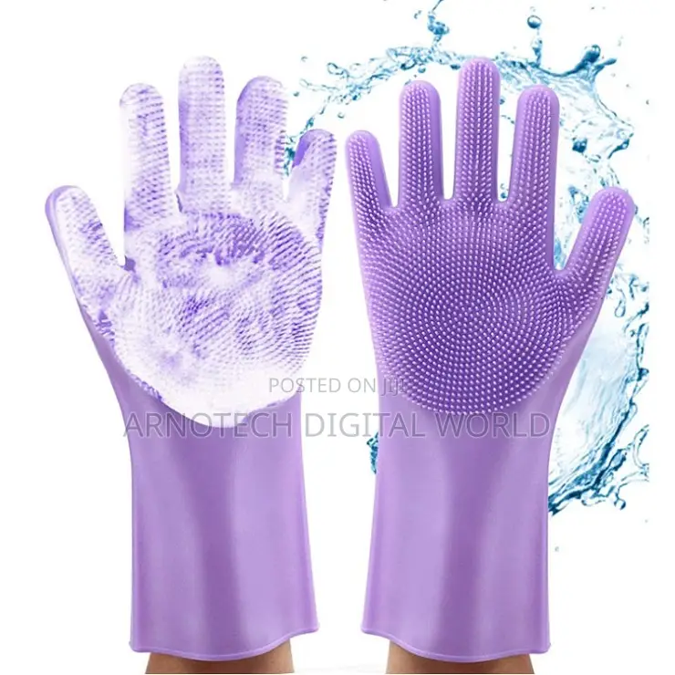Reusable Silcon Wash Gloves
