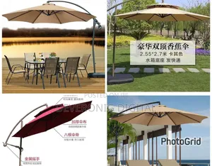 Heavy Base High Quality Canvas Outdoor Umbrella 
*