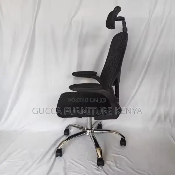 Ergonomic High-back Chair With Flip Armrest