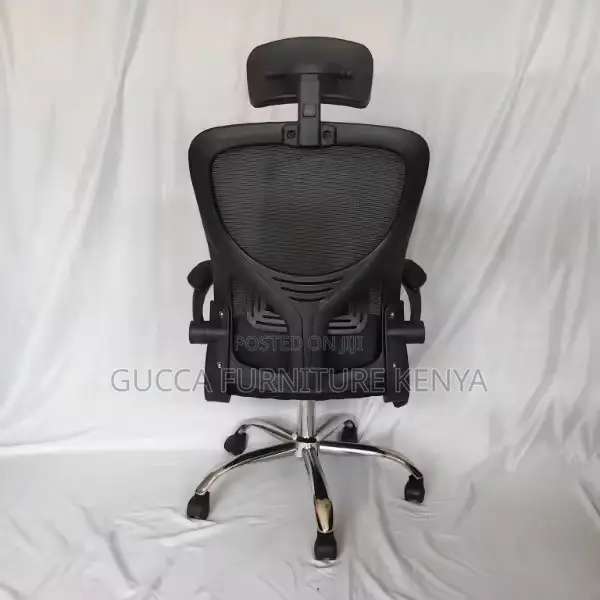 Ergonomic High-back Chair With Flip Armrest