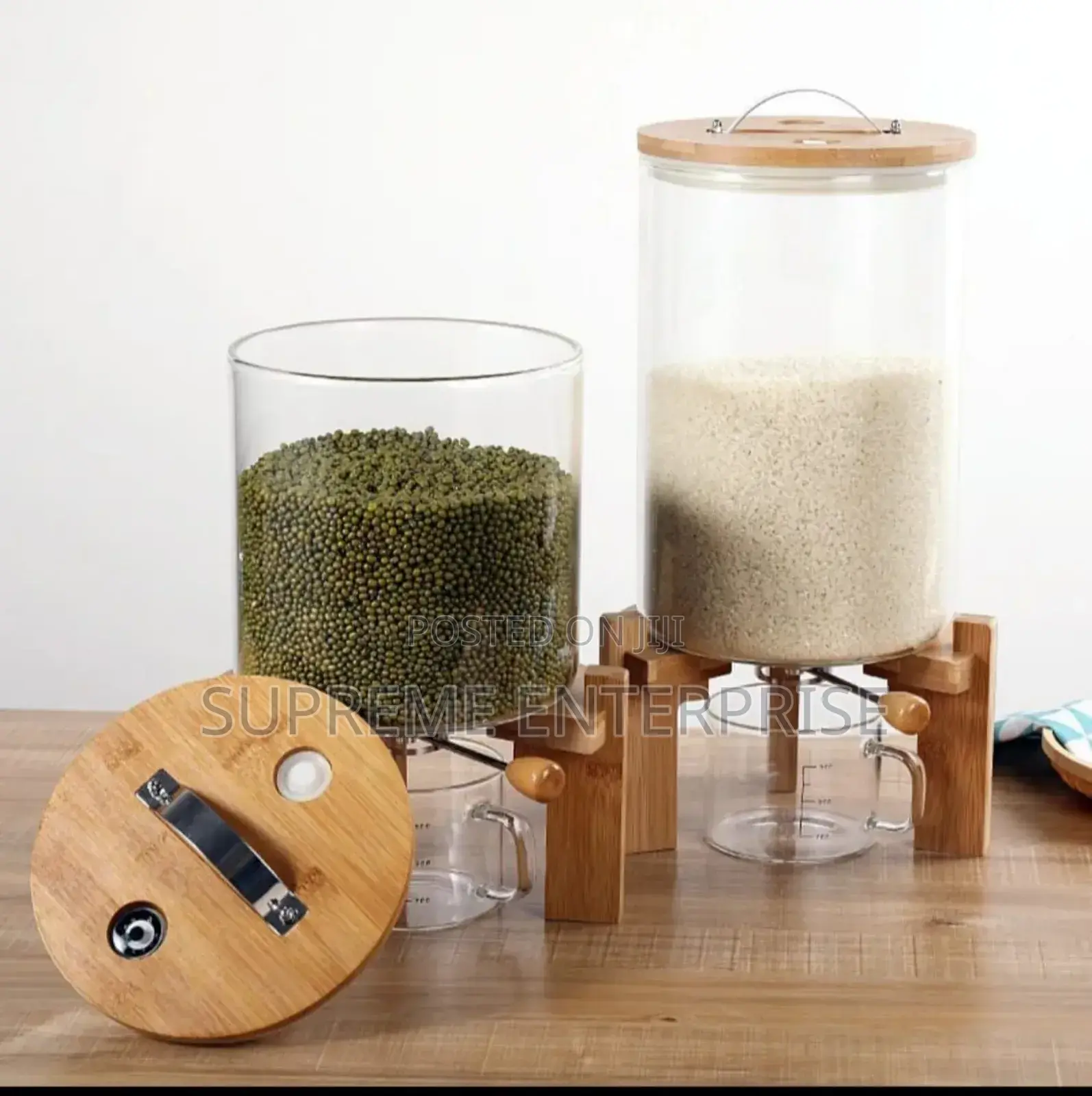 Glass Cereal Dispenser Liters
