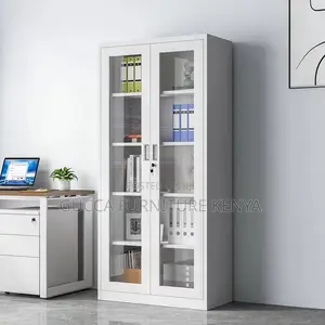 2-door Full Glass Office Filling Cabinet