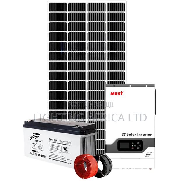 1.5kva Home Hybrid Solar Set (32" Tv,8 Lights, Music, Wifi, Laptop)