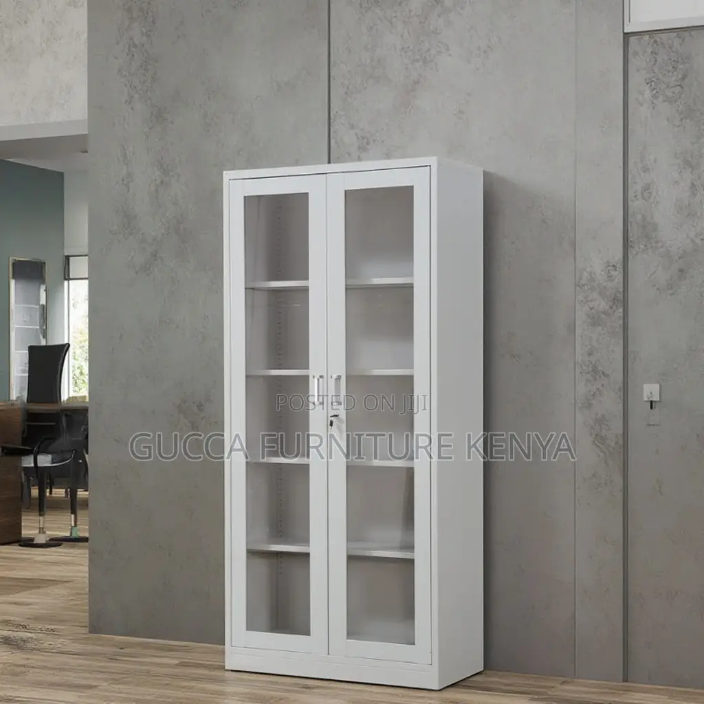 2-door Full Glass Office Filling Cabinet