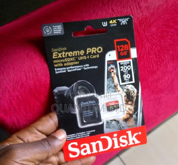 128gb Extreme Pro Sd Card 200mbps/Sandisk