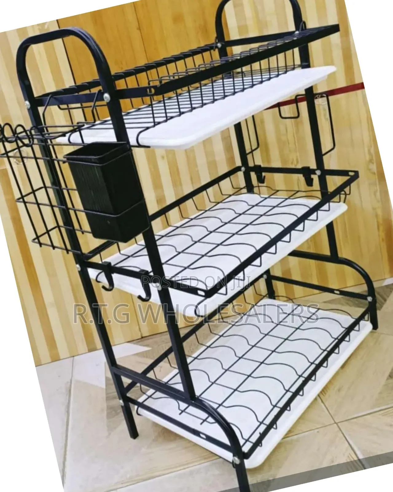 Executive 3-Tier Kitchen Dish Rack – Rust-Resistant Design