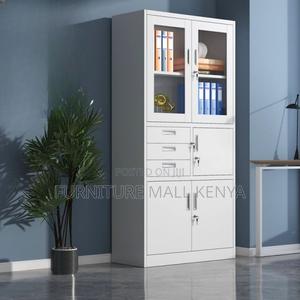 Steel 2-Door Office Storage Cabinet With Safe – The Security Standard