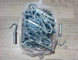 M8*108mm Steel Open Hook Expansion Bolt (60pcs Pack)–Concrete Fastener