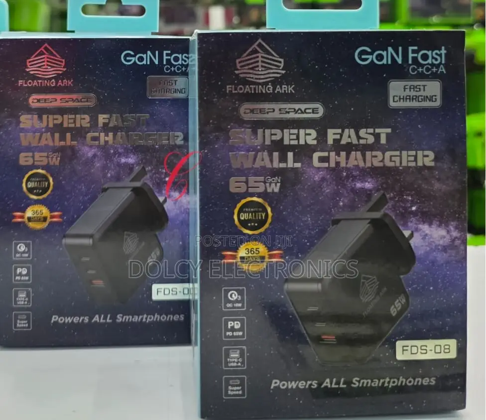 Floating Ark Fds-08 65w Gan Laptop Charger.