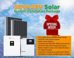 5 Bedroom 5kw Solar System With Lithium Ion Battery 5.12kw