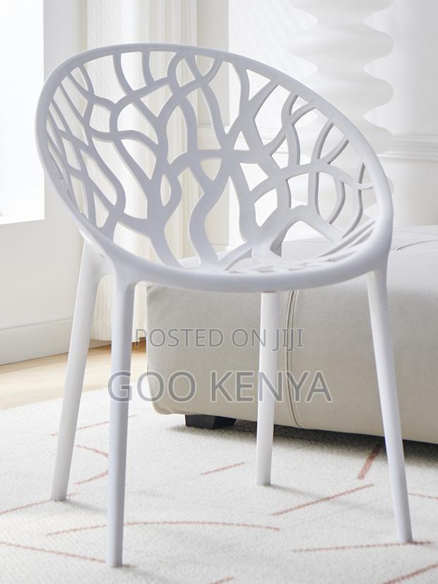 Home Chair; Stackable Black Outdoor Plastic Chairs - thumbnail 3