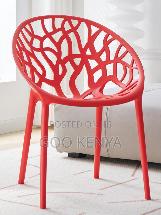 Home Chair; Stackable Black Outdoor Plastic Chairs - thumbnail 11