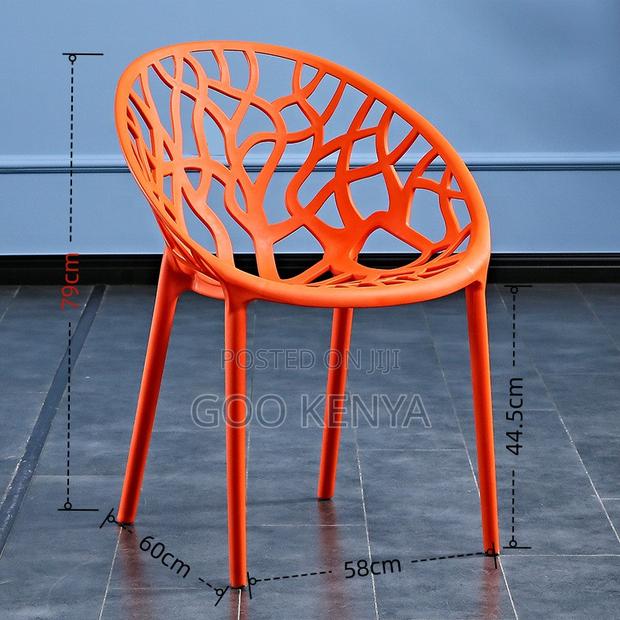 Home Chair; Stackable Black Outdoor Plastic Chairs - thumbnail 18