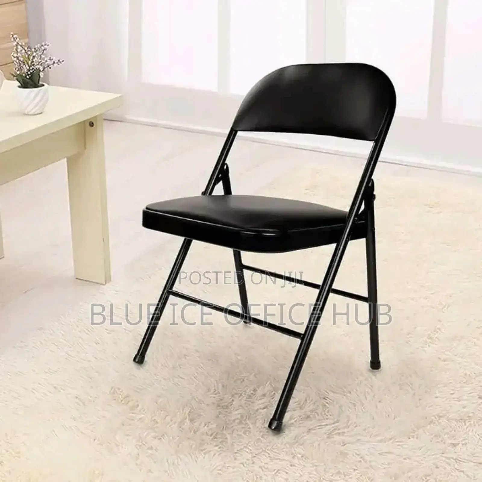 Armless Leathers Foldable Chair