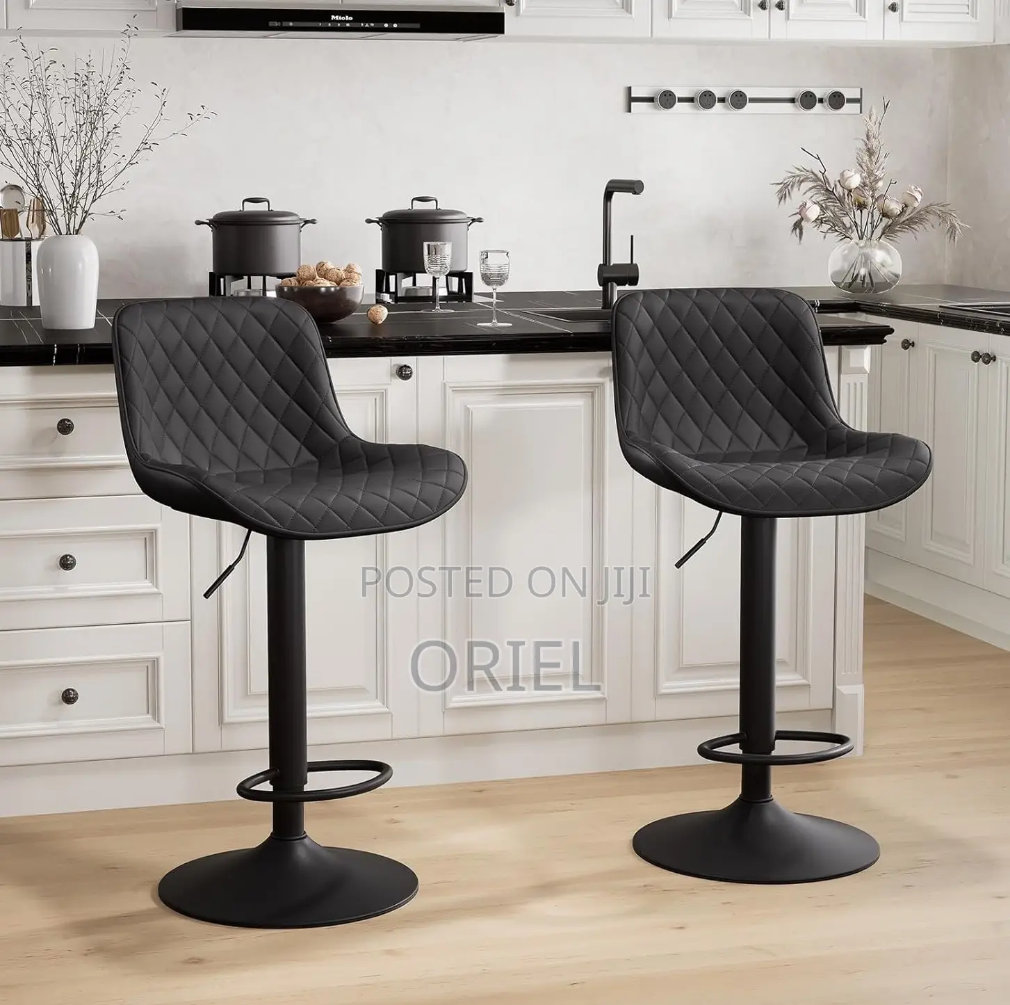 Home Chairs; Space-Saving Adjustable Counter Stool