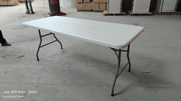 Home Table; Outdoor Folding Rectangular Table With Sturdy Legs - thumbnail 8