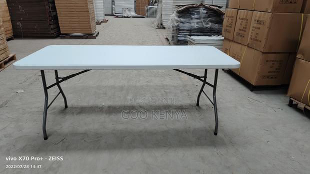 Home Table; Outdoor Folding Rectangular Table With Sturdy Legs - thumbnail 9