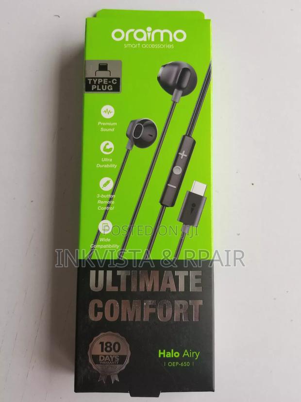 Oraimo Type-C Earphones (Halo Airy - Oep 650)