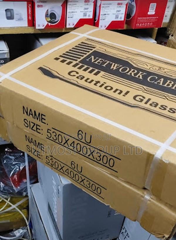 6u Data Cabinet 530x400x300 With Cable Management - main view