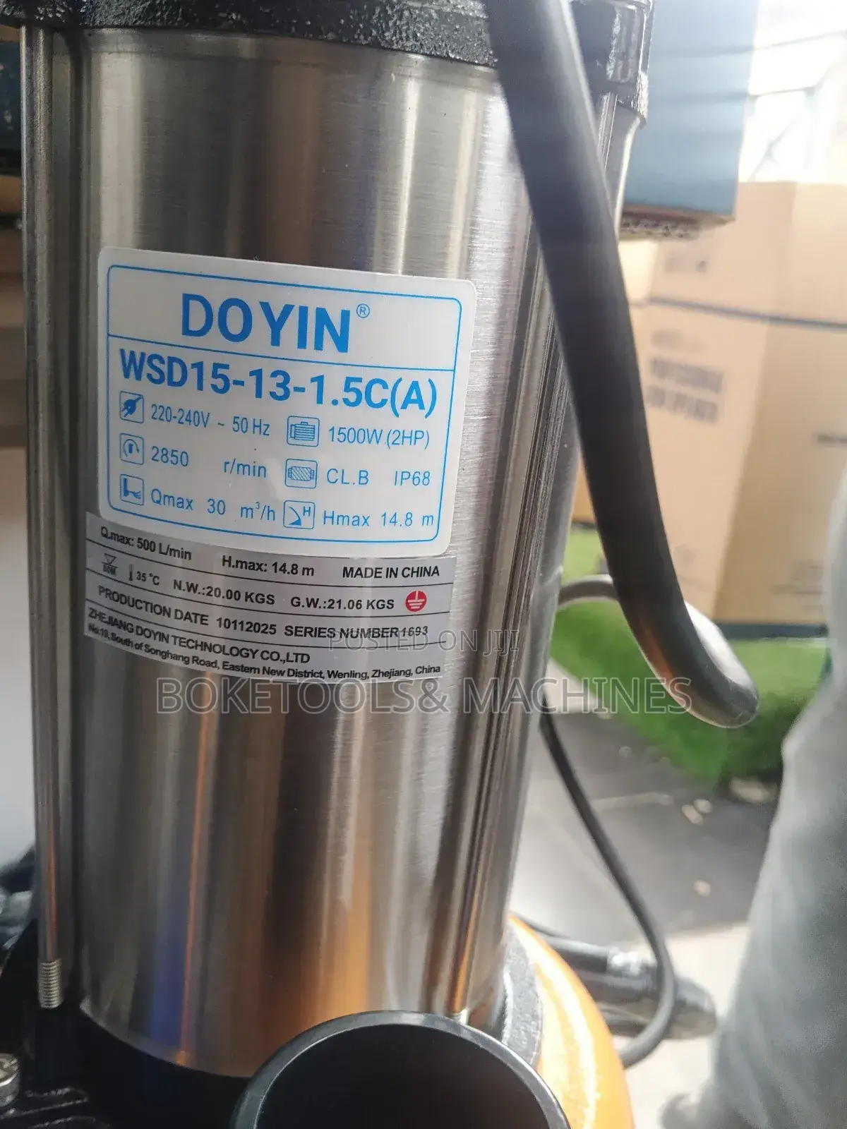 Doyin 2hp Sewage Pump