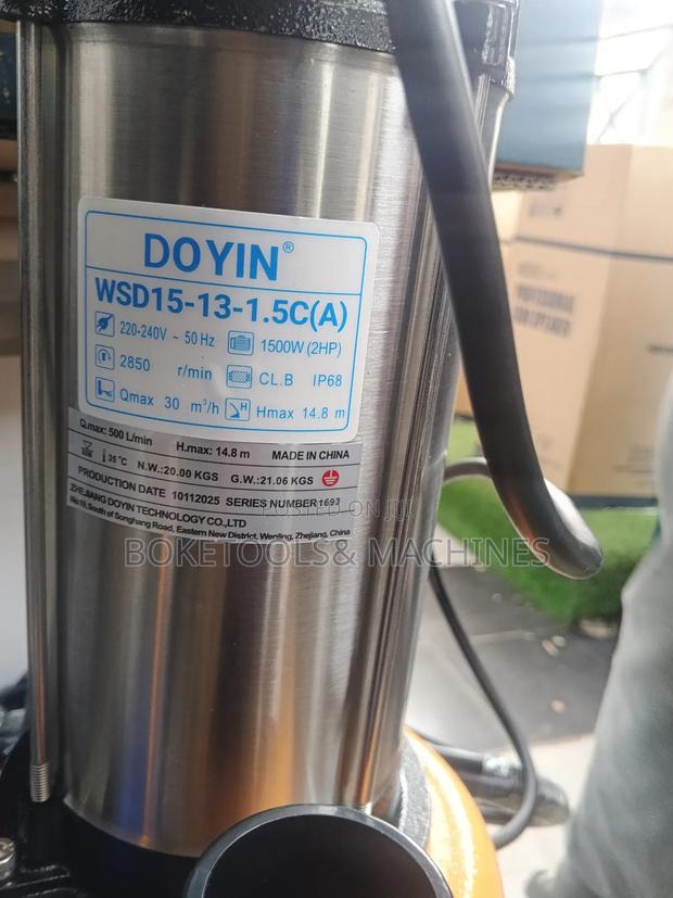 Doyin 2hp Sewage Pump - thumbnail 2