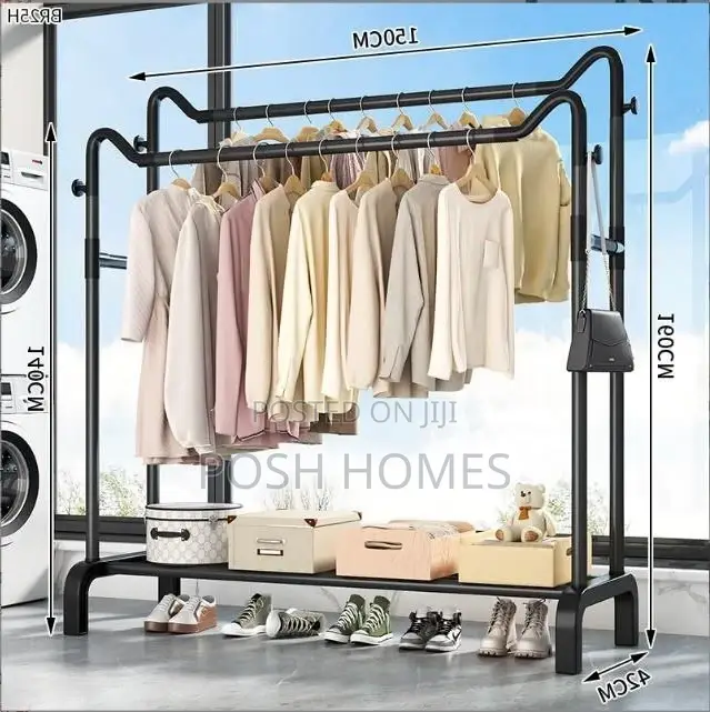 Garment Rack Floor Standing Clothes Rack/ Hanger