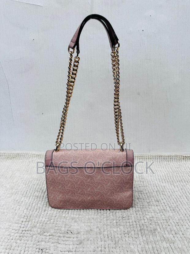 Authentic Michael Kors Heather Pink Logo Shoulder Bag