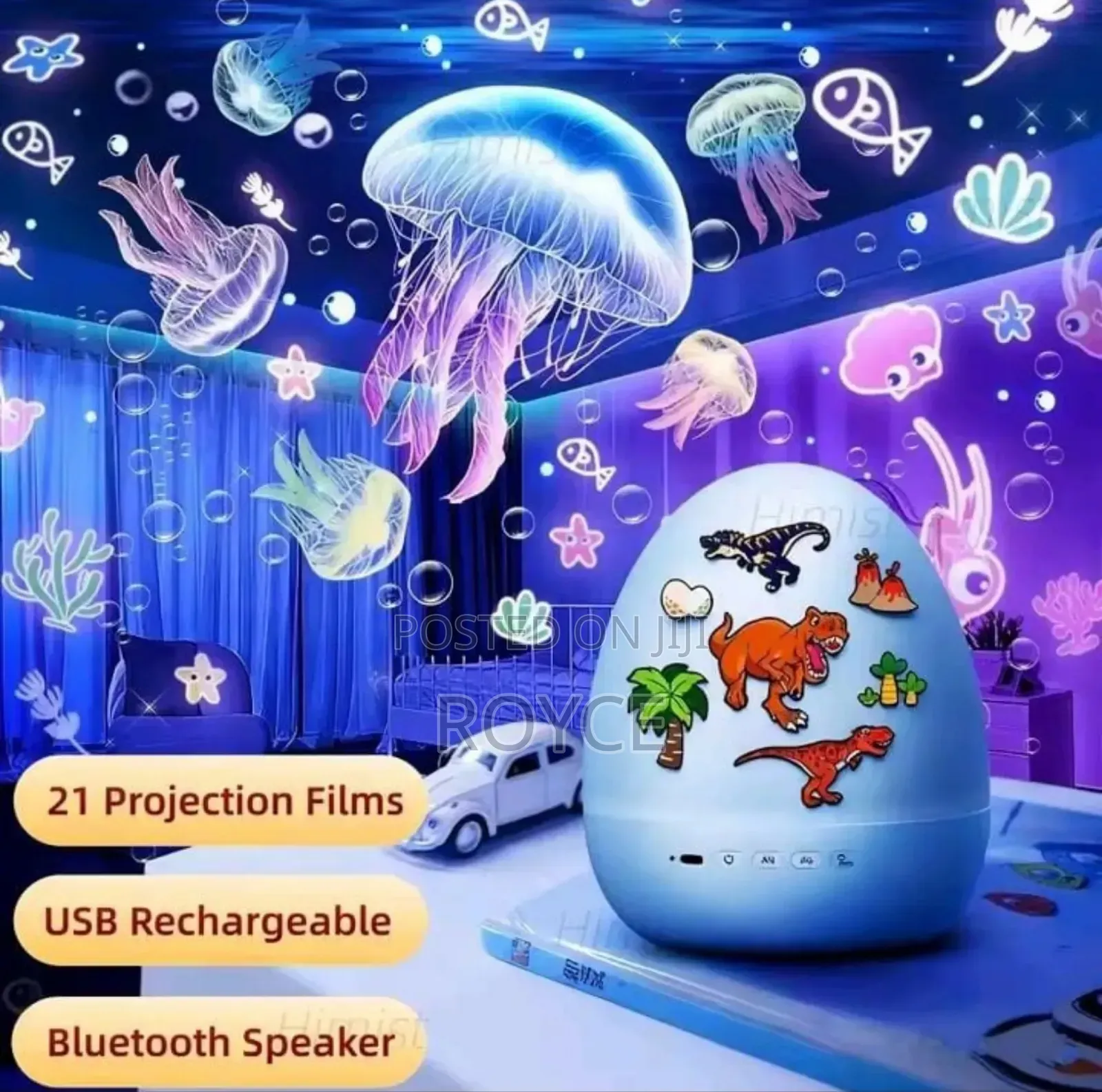 Dinosaur Egg Light Projector