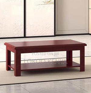 Coffee Table; Rectangular Mahogany Home or Office Coffee Table - main view