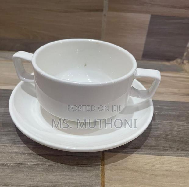 Quality Ceramic Soup Cups Saucer - thumbnail 2