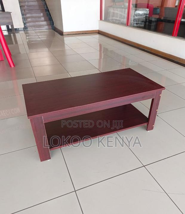 Coffee Table; Rectangular Mahogany Home or Office Coffee Table - thumbnail 9