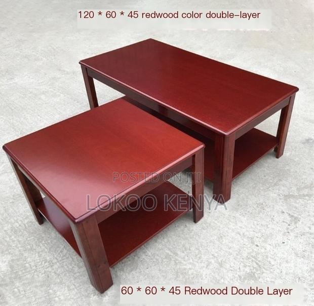 Coffee Table; Rectangular Mahogany Home or Office Coffee Table - thumbnail 10