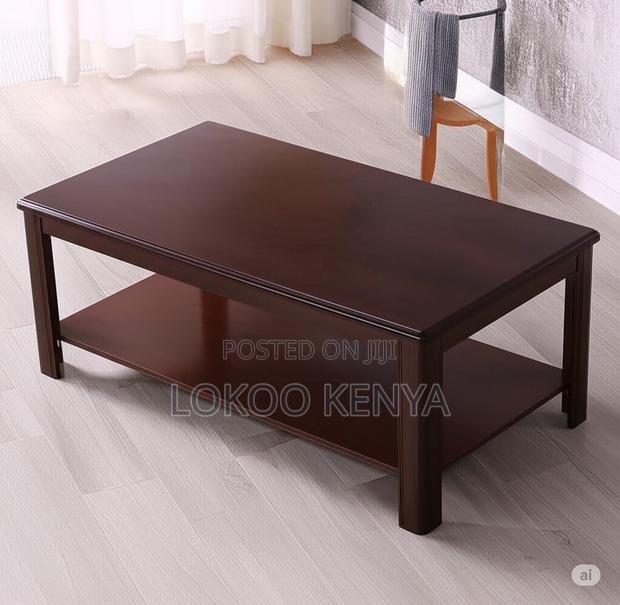 Coffee Table; Rectangular Mahogany Home or Office Coffee Table - thumbnail 13