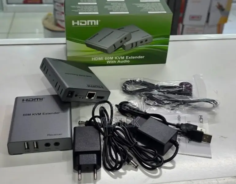 60m for Hdmi Extender With KVM Usb Single Cat 5e Cat 6 Rj45 Cable