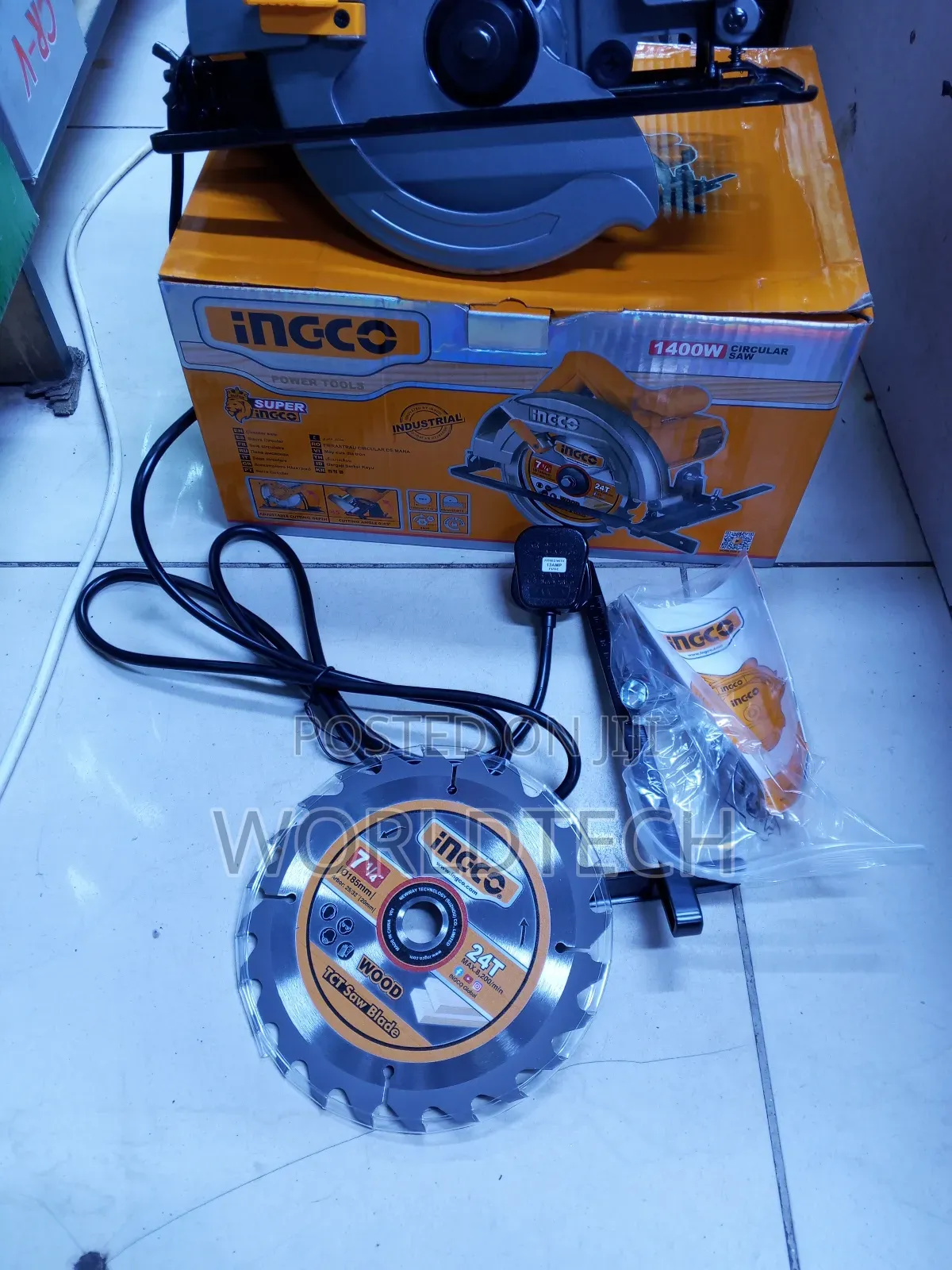 7" Incco Circular Saw/1400watts Electric Incco Circular Saw