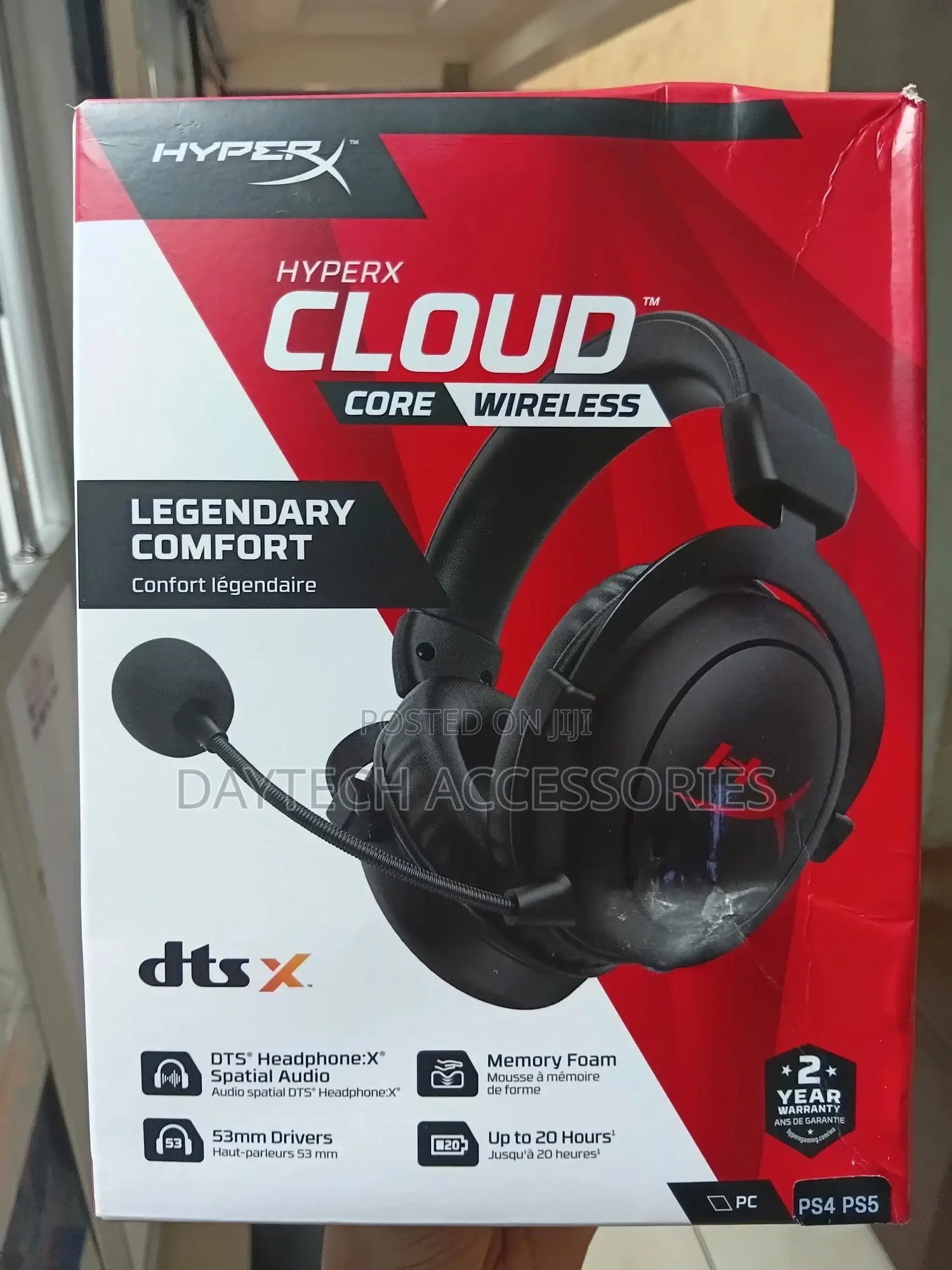 Hyperx Cloud Core – Wireless Gaming Headset For Pc, Dts Headphone: