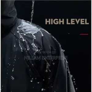 *Long Black Adult Raincoat Waterproof Rain Jackets
