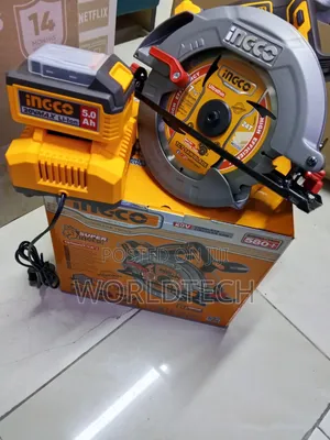 7" Cordless Incco Circular Saw/ 20v Rechargeable Battery Circular Saw