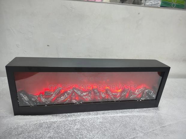 Black Classy Fireplace - main view