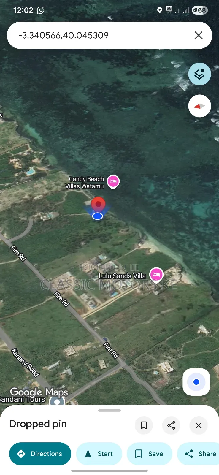 4 Acre Beach Land for Sale in Watamu