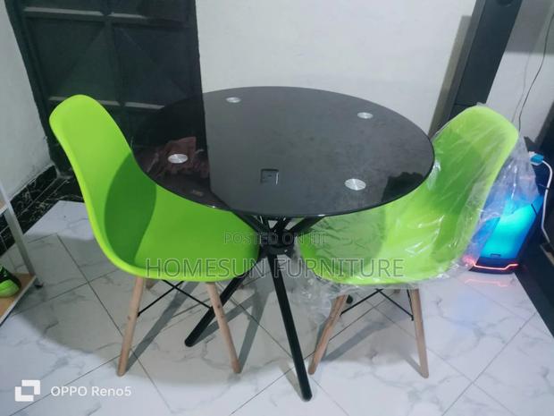 2 Seater Glass Dining Table - main view