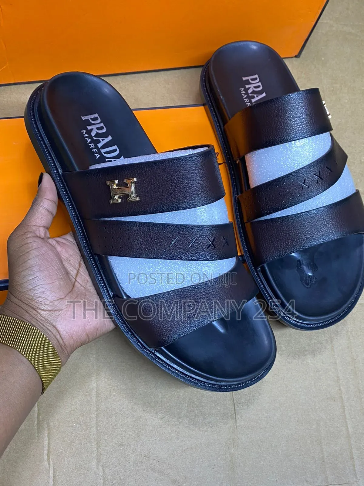 Quality Leather Design Men Rubber Sole Side Shoes