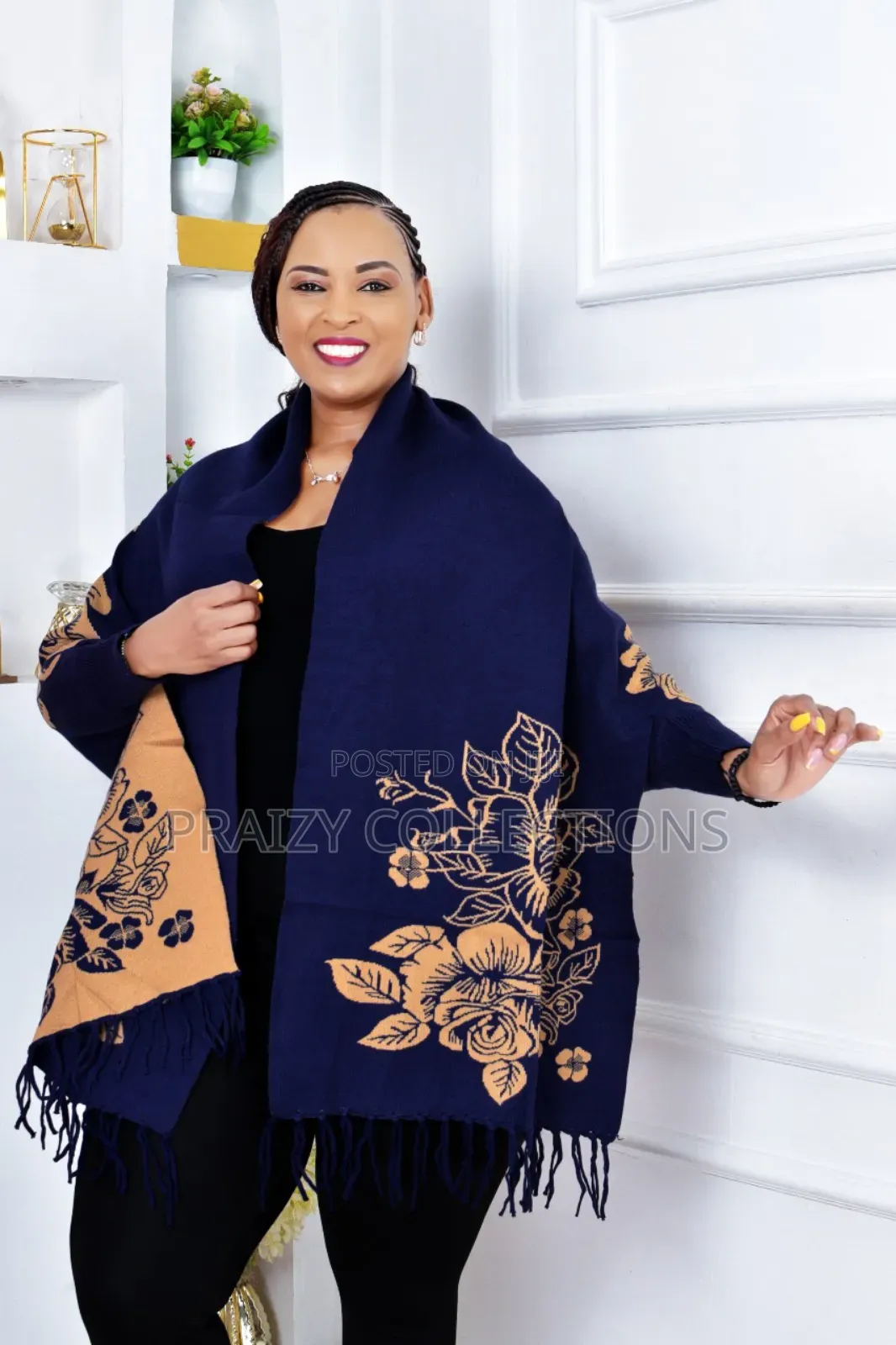 Knitted Double Sided Shawls