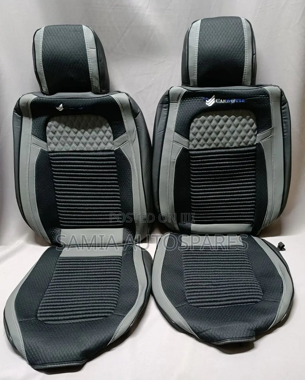 Seat Cover Vip - Black Grey 5 Seater