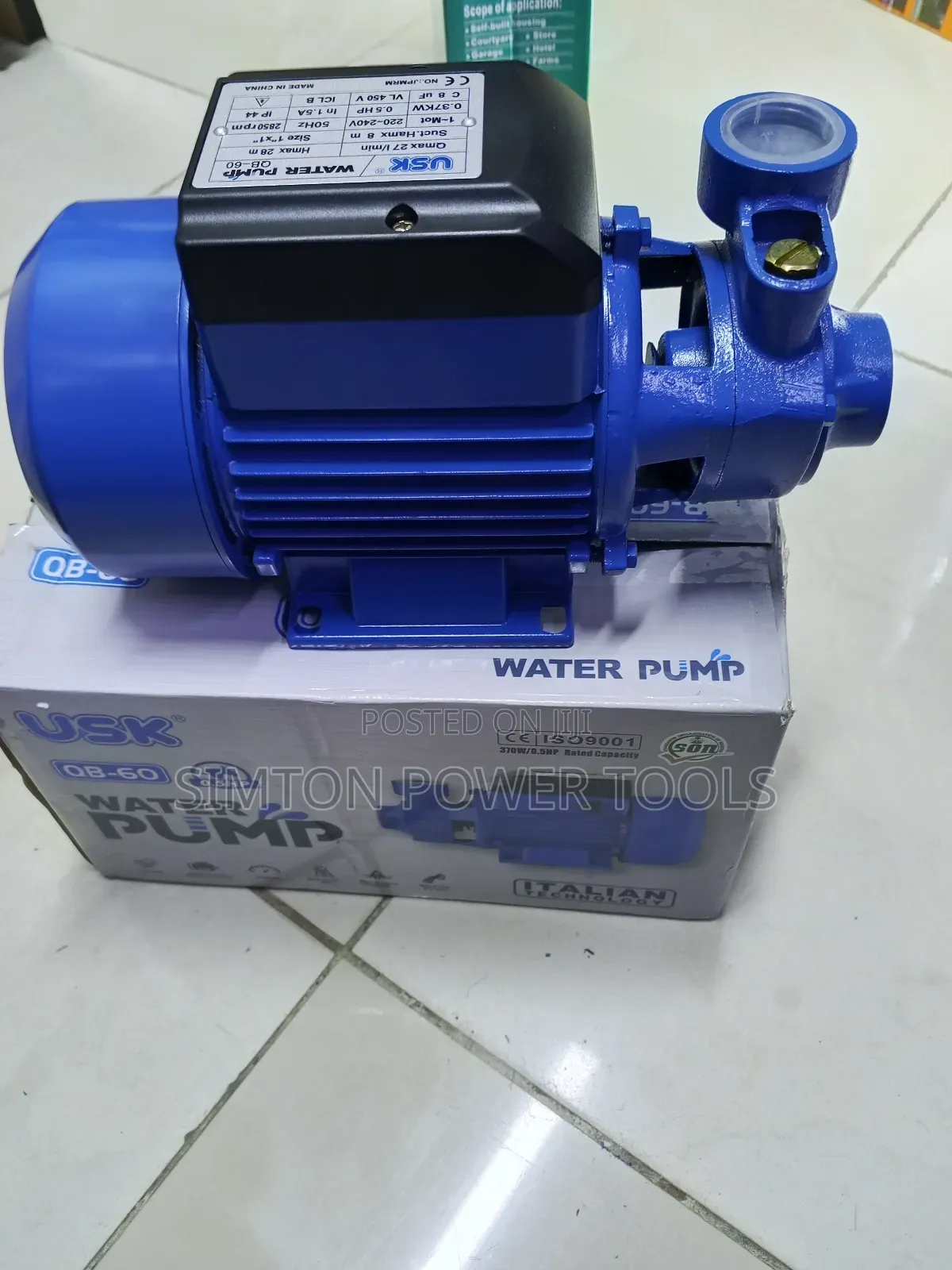 Usk 0.5hp Booster Pump