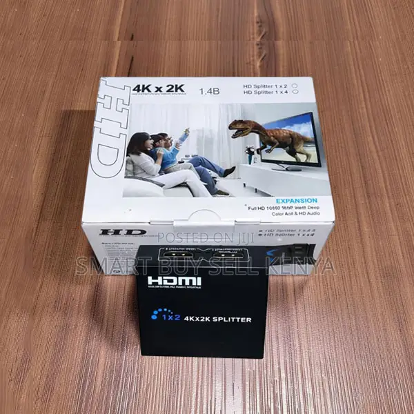 Fast Data Transfer 2 Port Hdmi 1x2 Splitter Box Repeater Amplifier