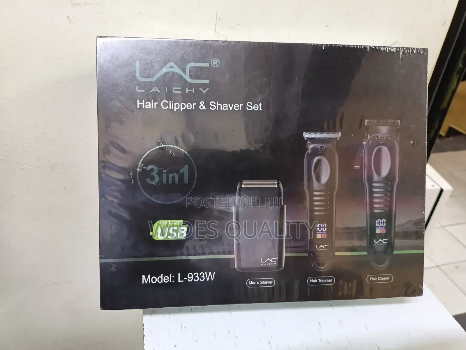 Lac Laichy 3-in-1 Hair Clipper and Shaver Set