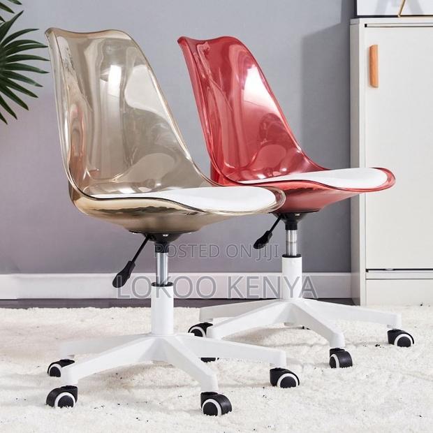 Office Chair ; Transparent Study Rotating Office Chair - main view