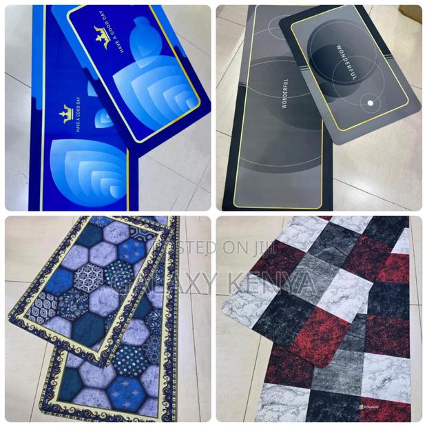 2 Pc Rubber Kitchen Mats